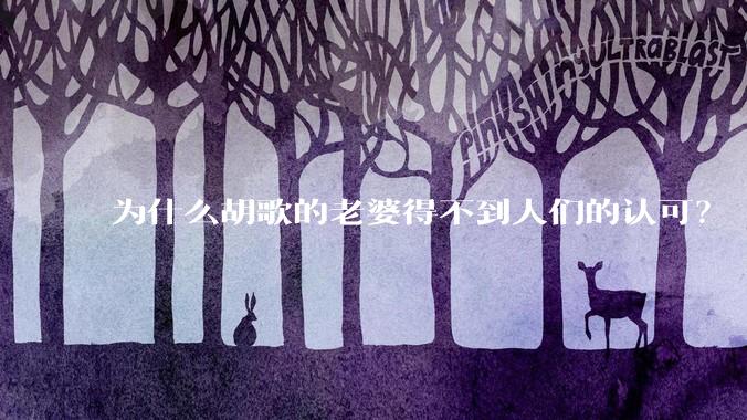 为什么胡歌的老婆得不到人们的认可？